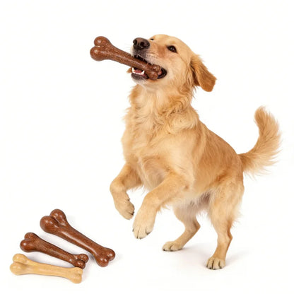 Dog Bone Chews Toys Nearly Indestructible Natural Non-Toxic