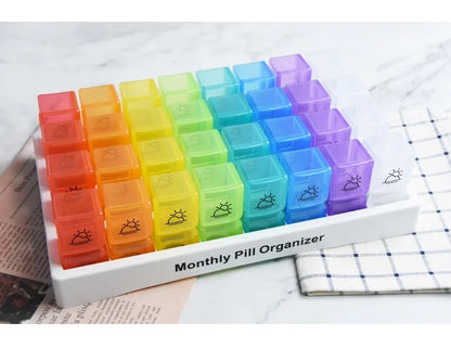 Monthly 31/32 Grids Pill Box Case Container Organizer