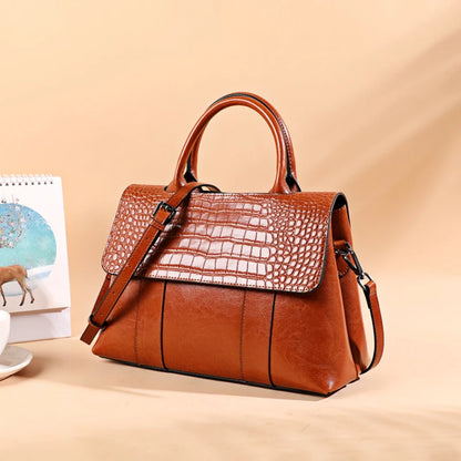 Women's Cowhide Genuine Leather Bag Crossbody Design