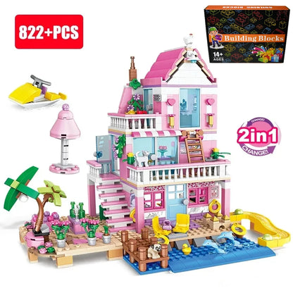 Friends City Tree House Summer Holiday Villa Castle For Kid