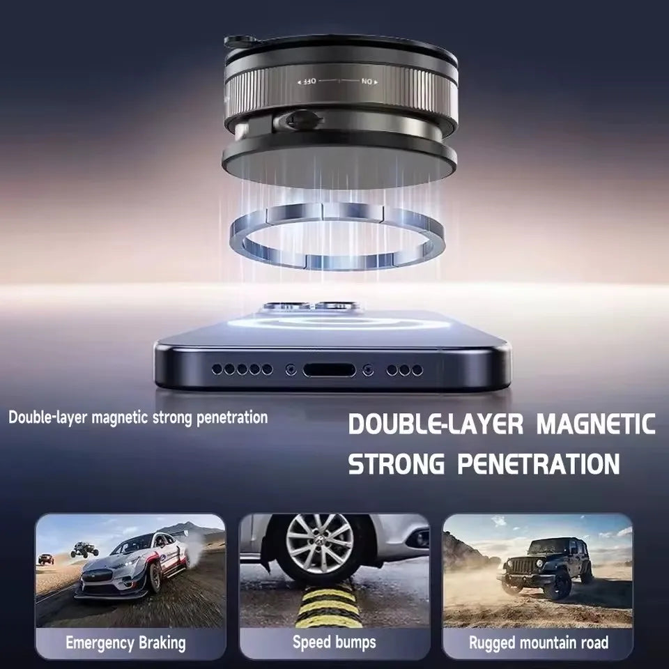 New Vacuum Magnetic Phone Holder for Car - Suction Cup