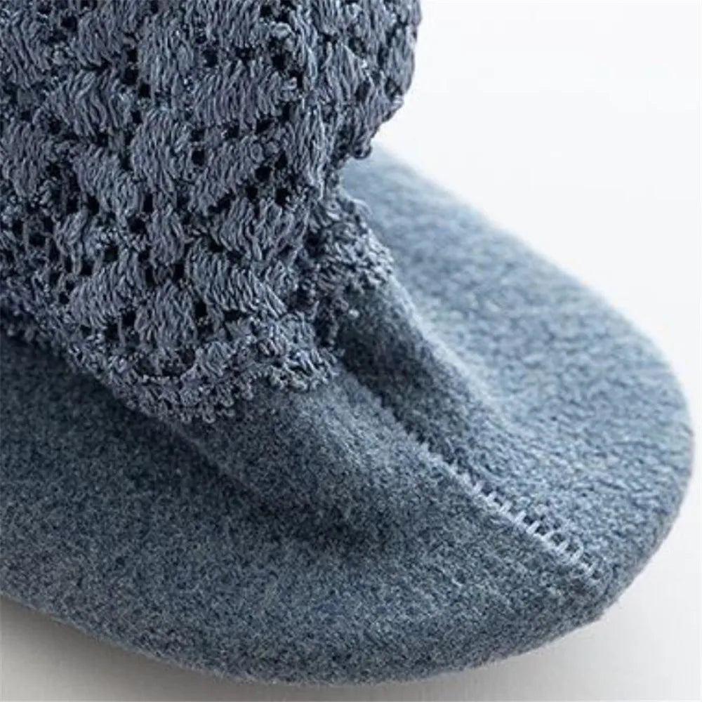 4 Pairs Casual Low Tube Lace Thermal Socks Women