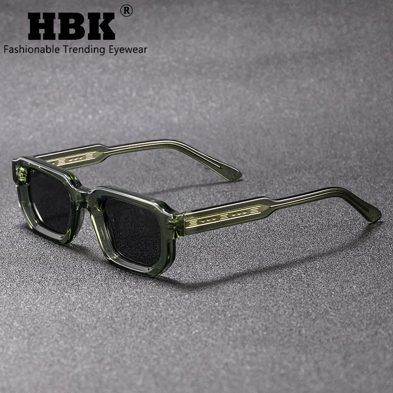 HBK Vintage Polygon Sunglasses for Men Small Frame