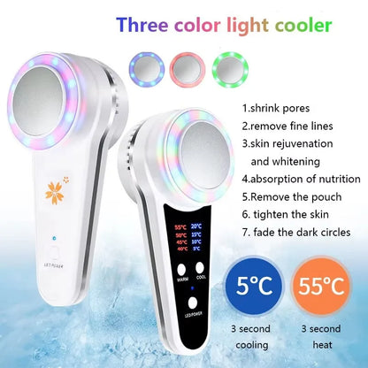 Hot Cold Hammer Cryotherapy Face Care Device Blue Photon