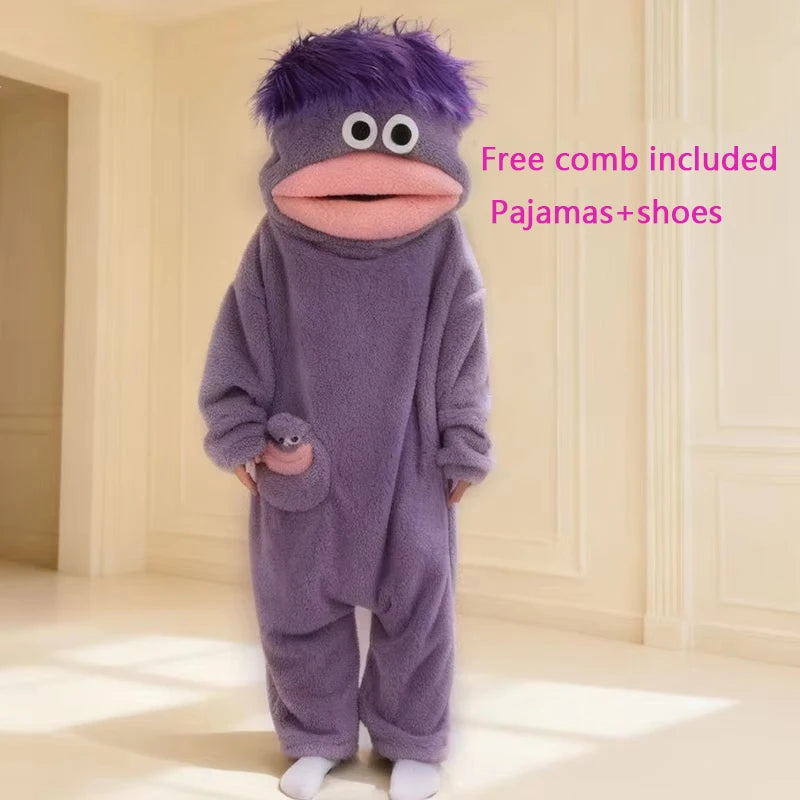 Cartoon Pajamas Autumn Winter Couple Set Wacky Bodysuit