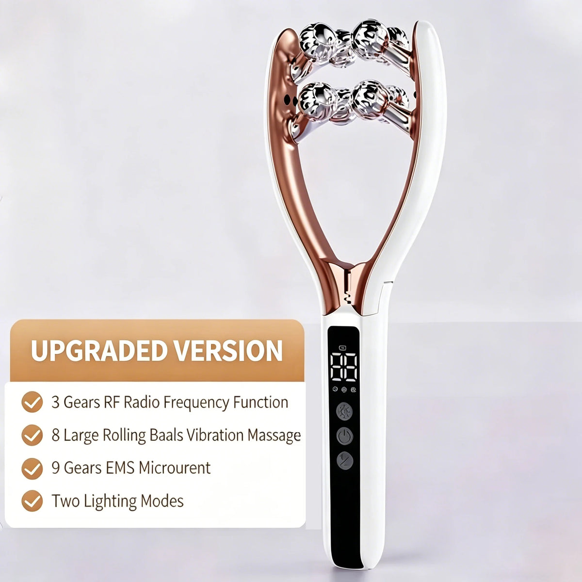 NEW RF EMS Micro Current Roller Face Slimming Artifact V Face