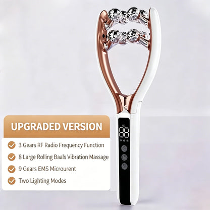 NEW RF EMS Micro Current Roller Face Slimming Artifact V Face