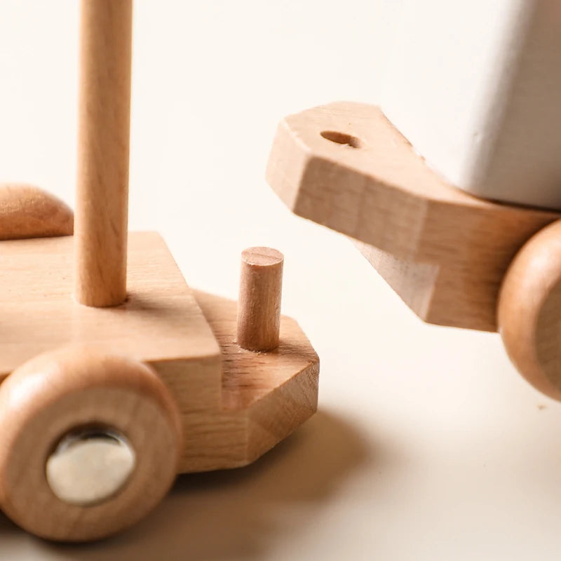 Wooden Birthday Train Toy Simulated Train Toy Model