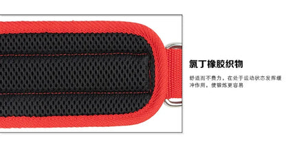 Gym Fitness Ankle Straps Adjustable D-Ring Foot Support