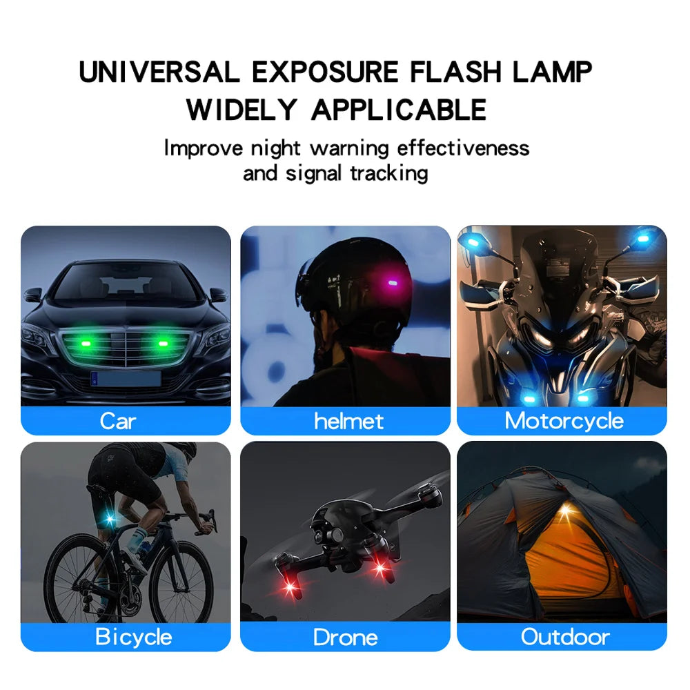 Wireless LED Strobe Lights Car Decor Atmosphere Light