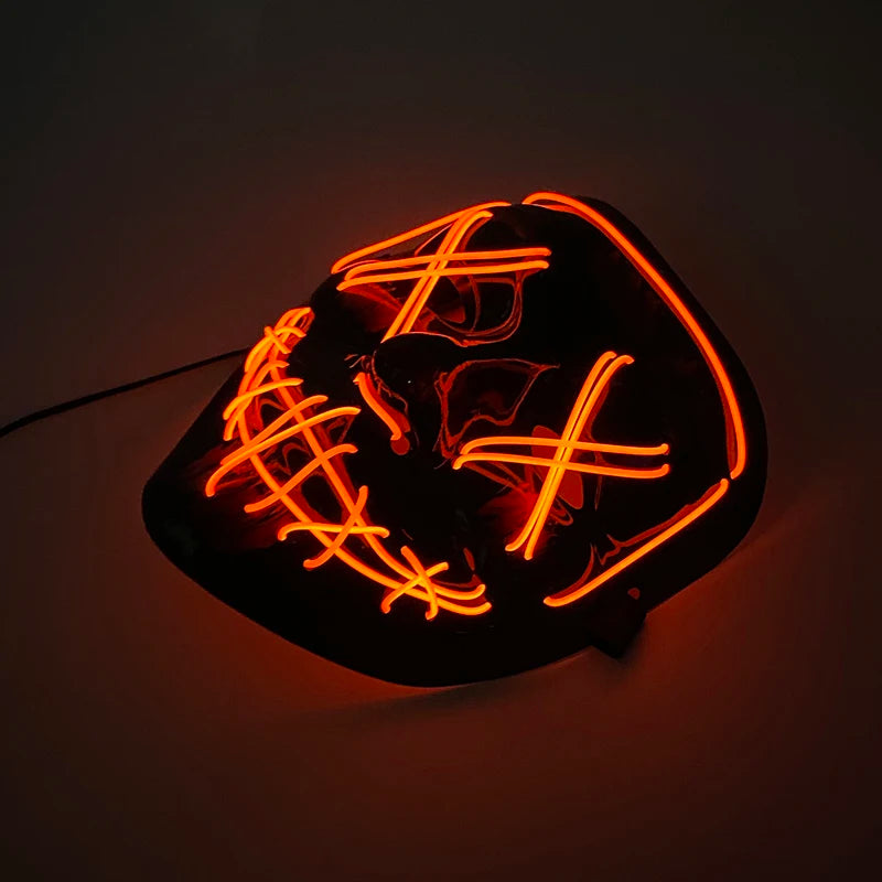 Halloween Party Supplies Luminous LED Purge Mask
