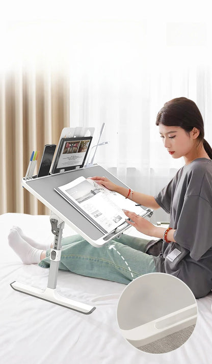 Adjustable Laptop Bed Tray Table Portable Standing Desk