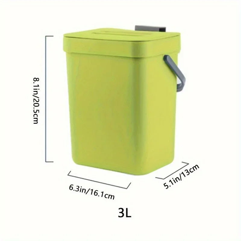 Small Plastic Trash Can Hanging Small Trash Can with Lid