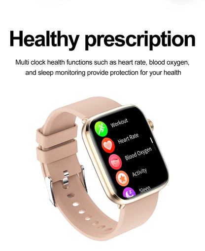 New Women Men AI Smart Diagnosis Watch HRV+PPG Blood Pressure