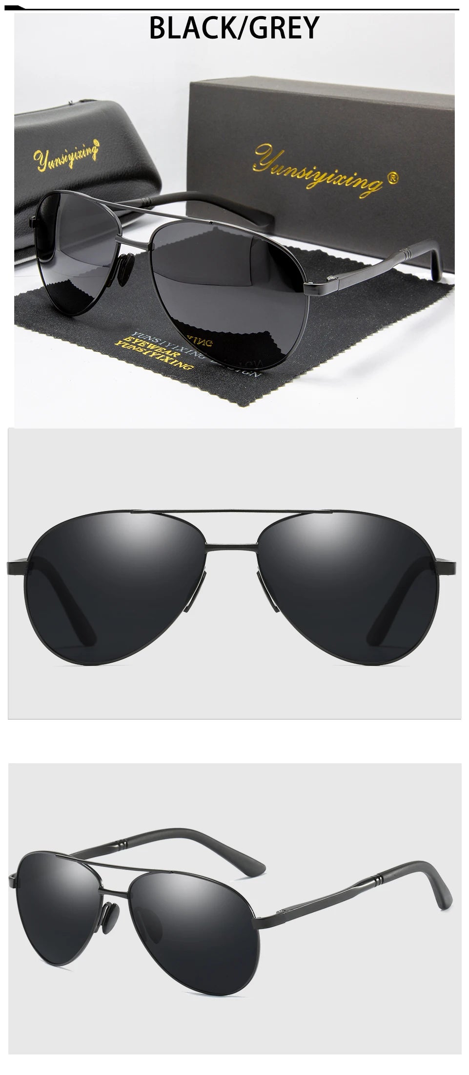 YSYX Pilot Polarized Sunglasses Men Classic Vintage