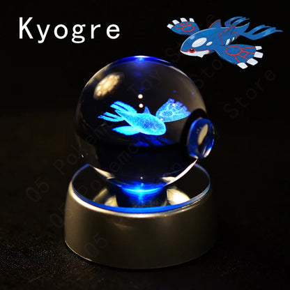Pokemon Crystal Ball 3D Mewtwo Pikachu Gift