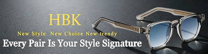 HBK New Fashion Sunglasses men Vintage Square
