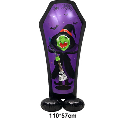 Large Halloween Standing Foil Balloons Haunted House Castle
