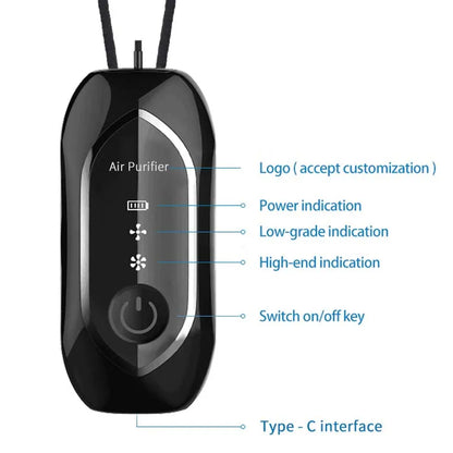 Mini Wearable Necklace  Portable Air Purifier