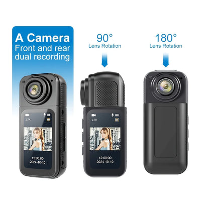 Motorcycle Mini Recorder 2.7K Finger Action Camera Lightweight