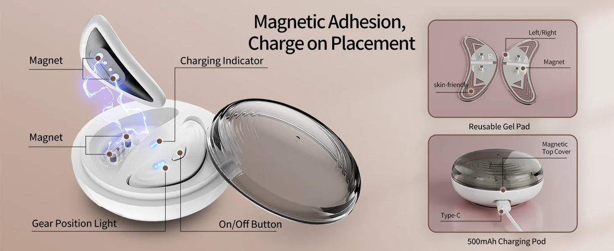 EMS Redlight Eye Massage and Stainless Steel Cooling Eye Pad