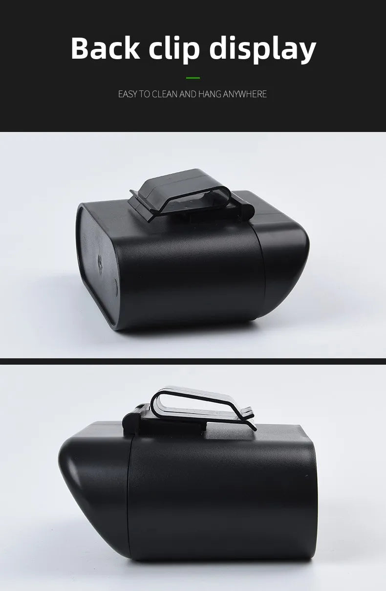 Car Trash Bin Kit Black Square Pressing With Lid