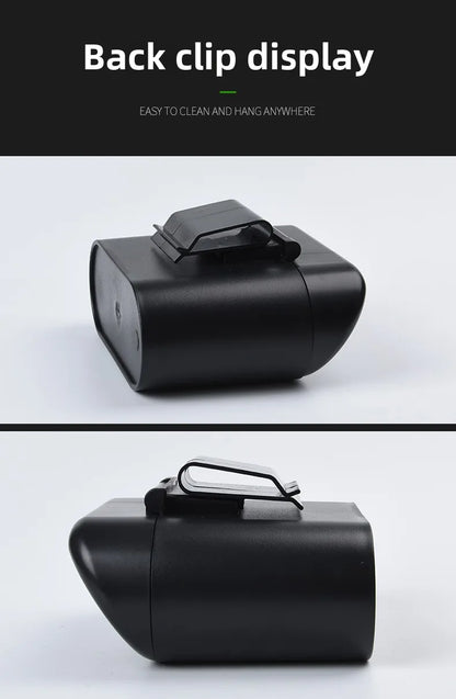 Car Trash Bin Kit Black Square Pressing With Lid