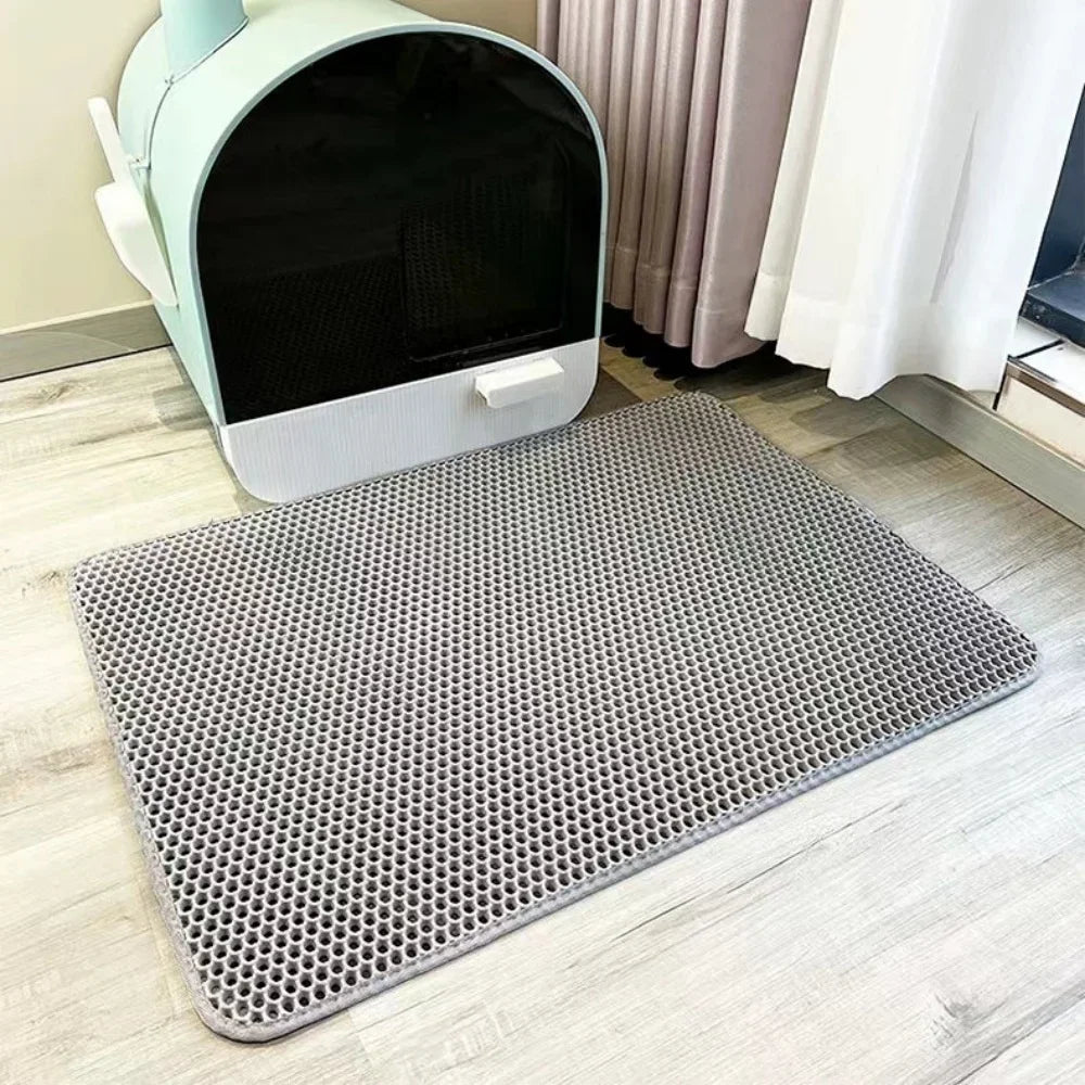 Large Cat Litter Mat Waterproof Double Layer Non Slip