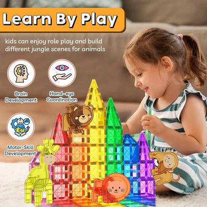 Magnetic Building Blocks Magnetic Force Plate Children's Toys