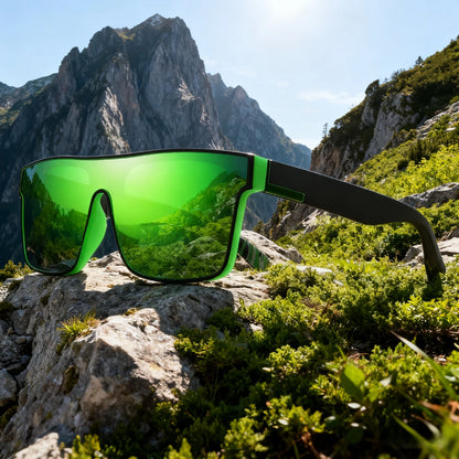 4PCS Classic Colorful Square Sports Sunglasses
