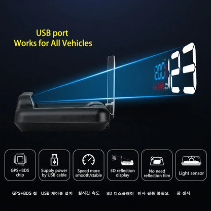 Gauge Display Car Head Up LCD Car Digital Odometer