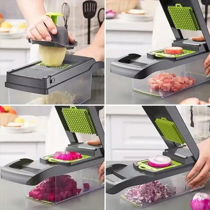16-in-1 Multifunctional Kitchen Gadget with Vegetable Slicer