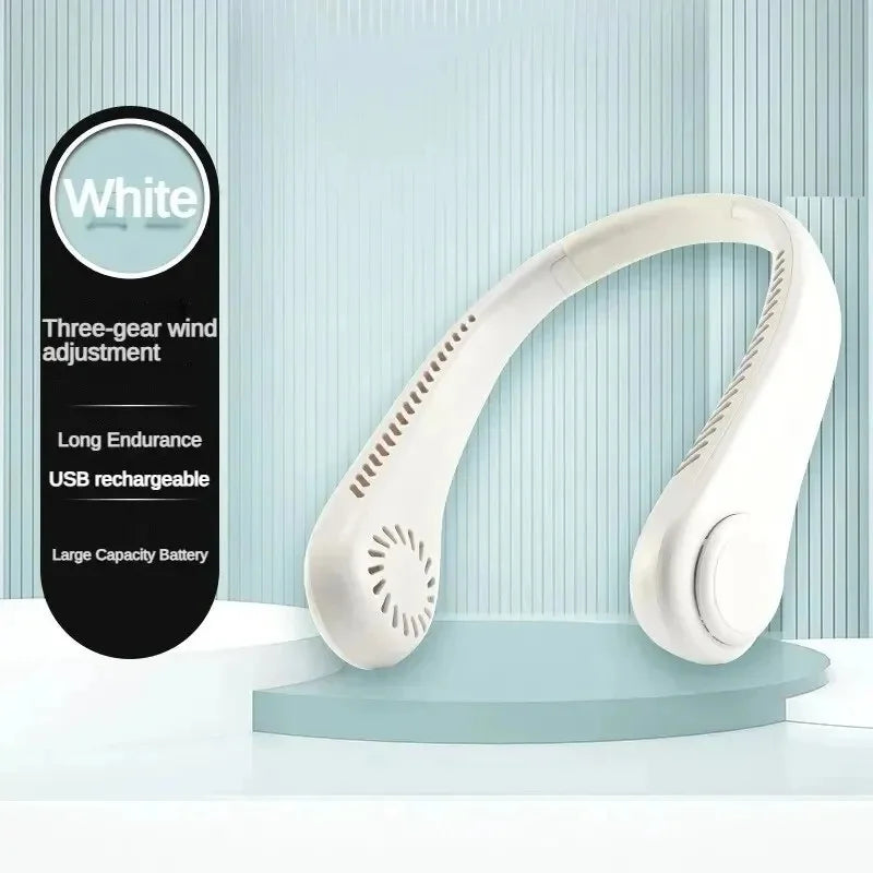 8000mAh USB Hanging Neck Fan Portable Bladeless
