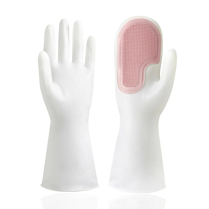 Multi functional magic brush dishwashing gloves