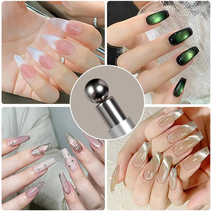 3 In 1 Dual Headed Cat Eye Nail Art Magnetic Stick