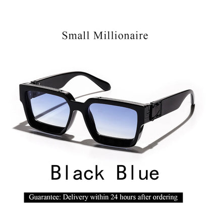 Retro Black Millionaire Shades Luxury Sunglasses