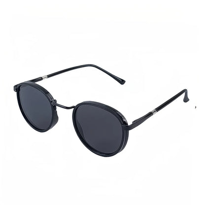 HBK TRetro Punk Men's Polarized Sunglasses Round Design