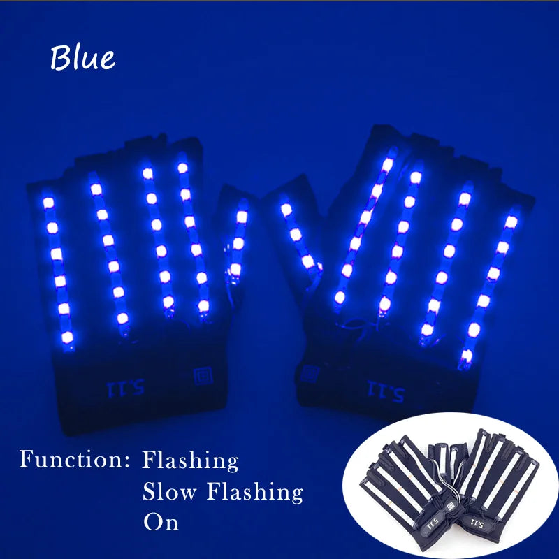 1set Luminous Glowing Glasses and Gloves Remote Control