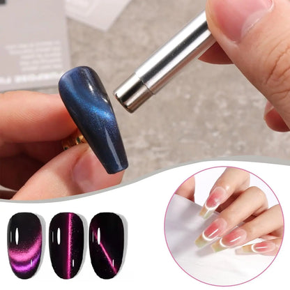 3 In 1 Dual Headed Cat Eye Nail Art Magnetic Stick