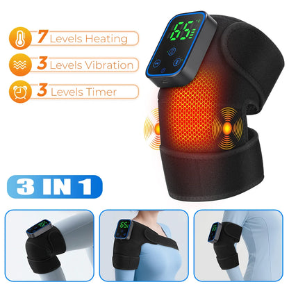3 in 1 Cordless Thermal Knee Pad Knee Shoulder Massager