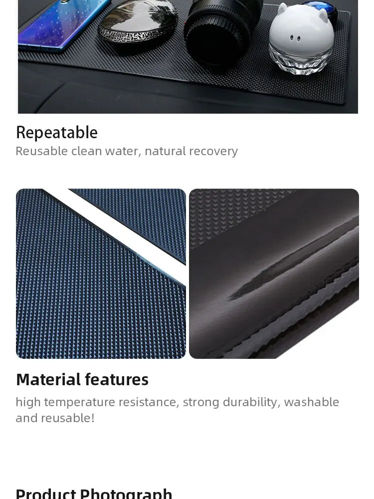 Car Non Slip Mat Sticky Anti Slip PVC Pads Heat Resistant