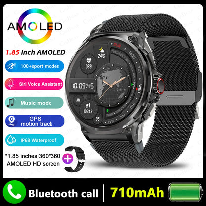 New Military GPS V69 Smart Watch Men 1.85 inch 710 mAh