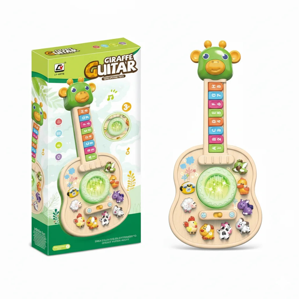 Children's Electronic Guitar Baby Piano with Animal Sounds