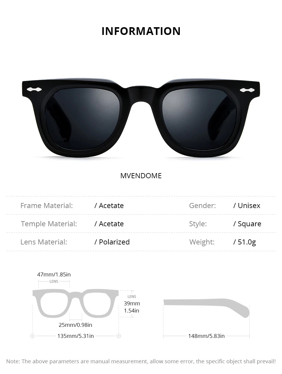 Acetate Polarized Sun Glasses Women Brand Designer