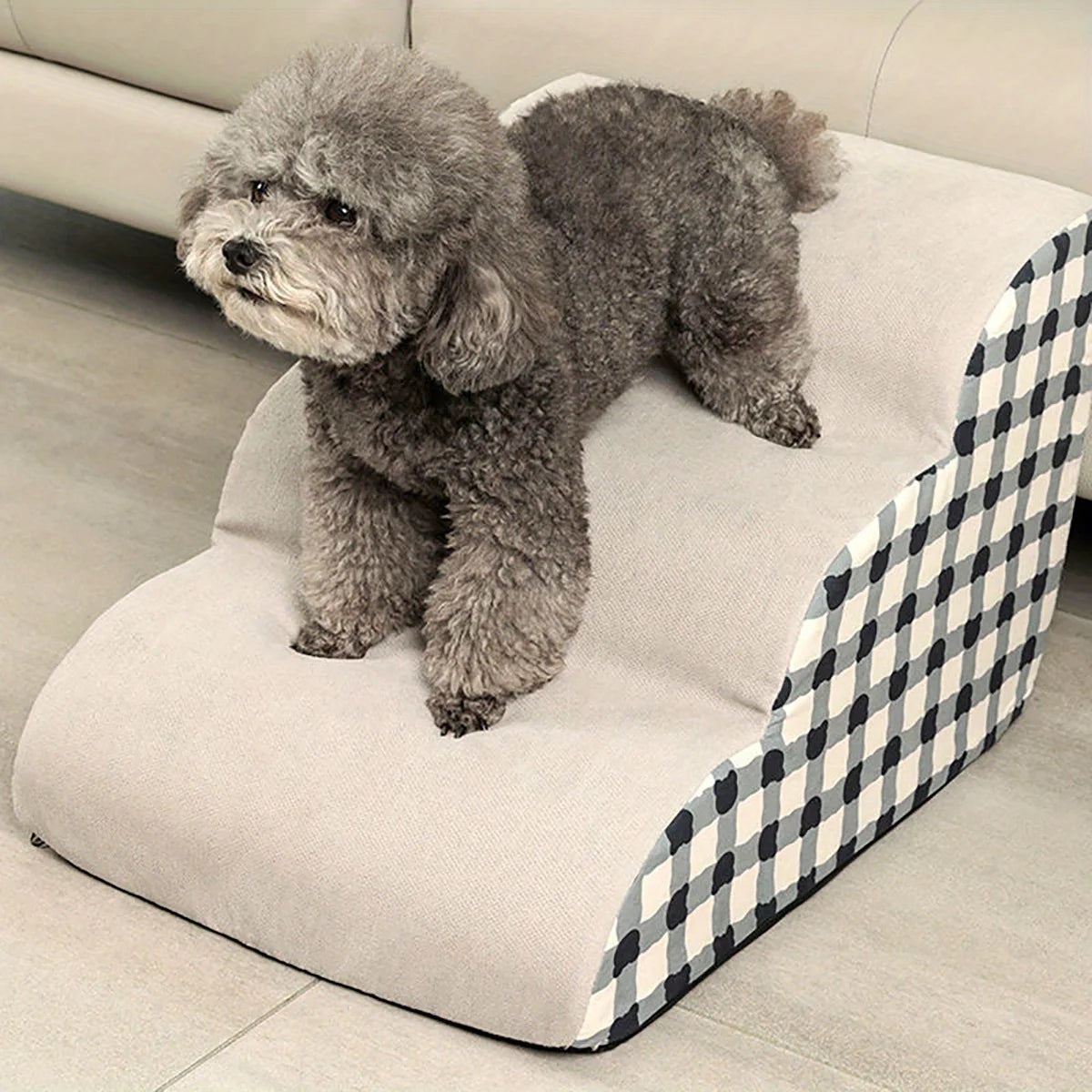 Pet 2/3 Steps High Density Foam Dog Secure Stairs Ramps