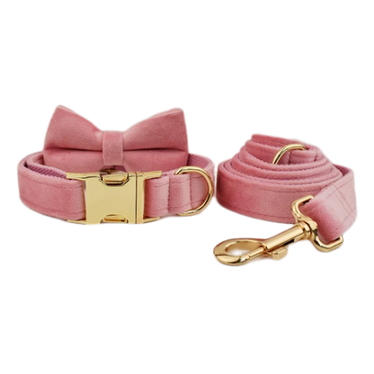 Velvet Collar Free Engrave Dog Collar Leash Dog Collars