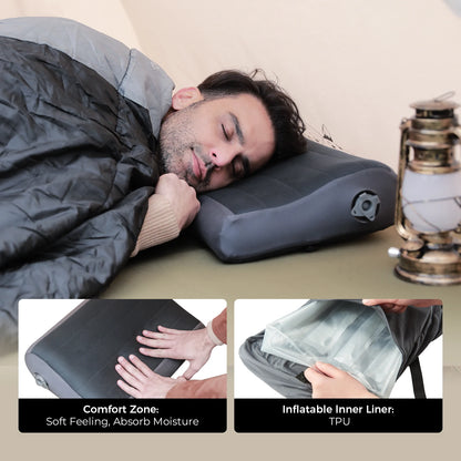 Inflatable Camping Pillow, Ergonomic Pillow