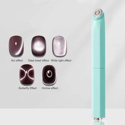 3-In-1 Aperture Shape Cat Eye Nail Art Magnet Tool
