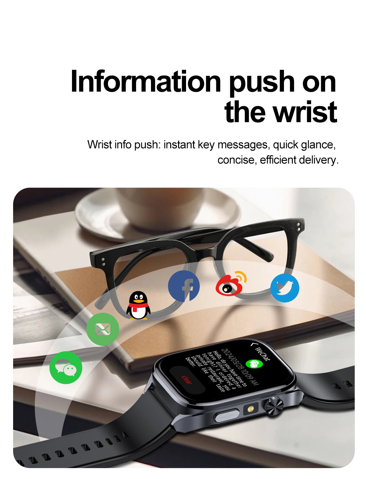 New AI Health Care Accurate detection ECG Smart Watch