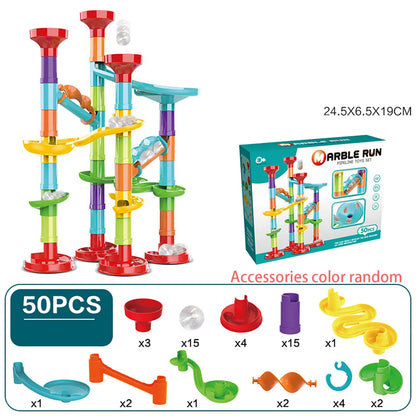 Children'S Diy Montessori Toy Puzzle Track Block Children Toy